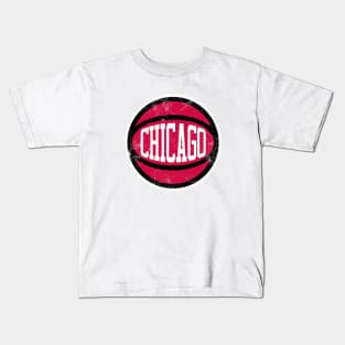 Chicago Retro Ball - White Kids T-Shirt